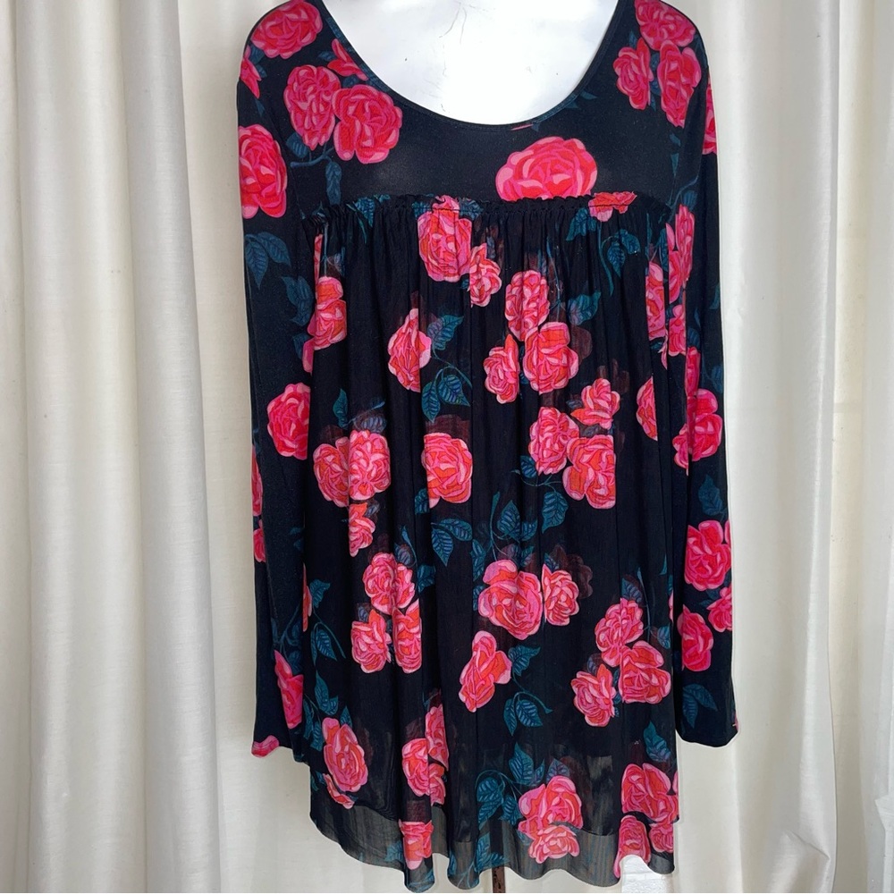 Matilda Jane Winter Blooms Roses Layered Blouse